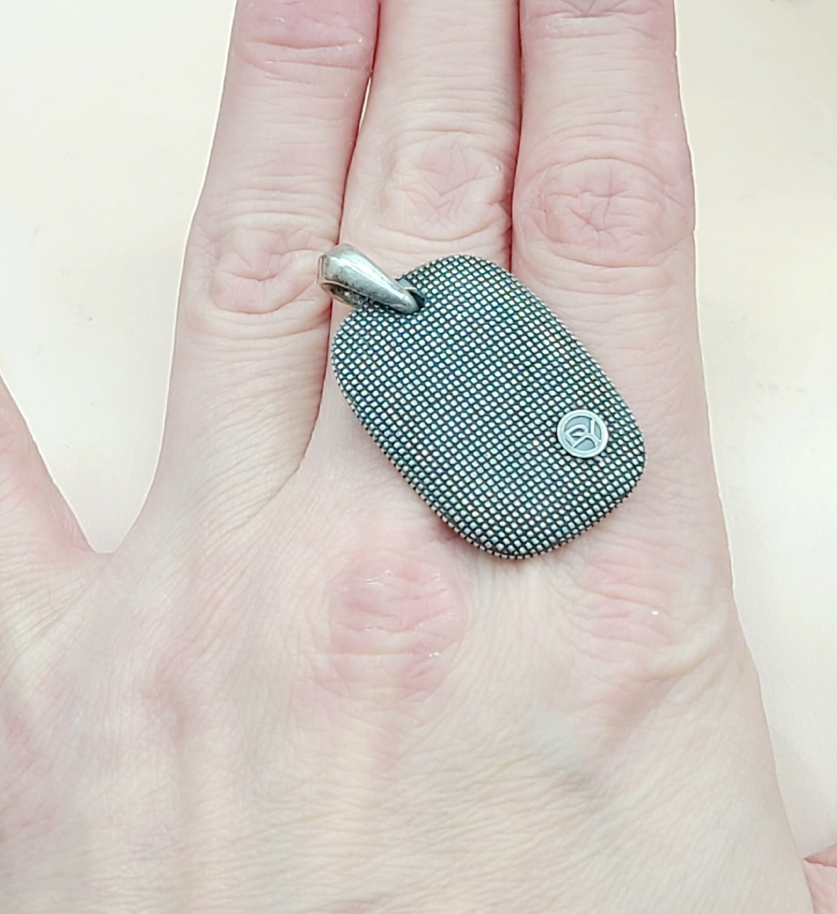 David Yurman Large Sky Pendant Tablet in Sterling Silver、mySite、hinf8tx79