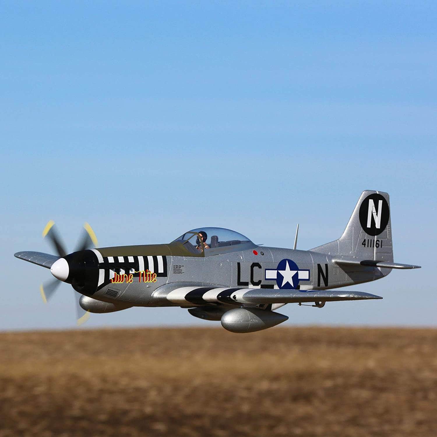  E-flite RC Airplane P-51D Mustang 1.2m BNF Basic with AS3X and Safe Select, EFL8950、mySite、merchandisen
