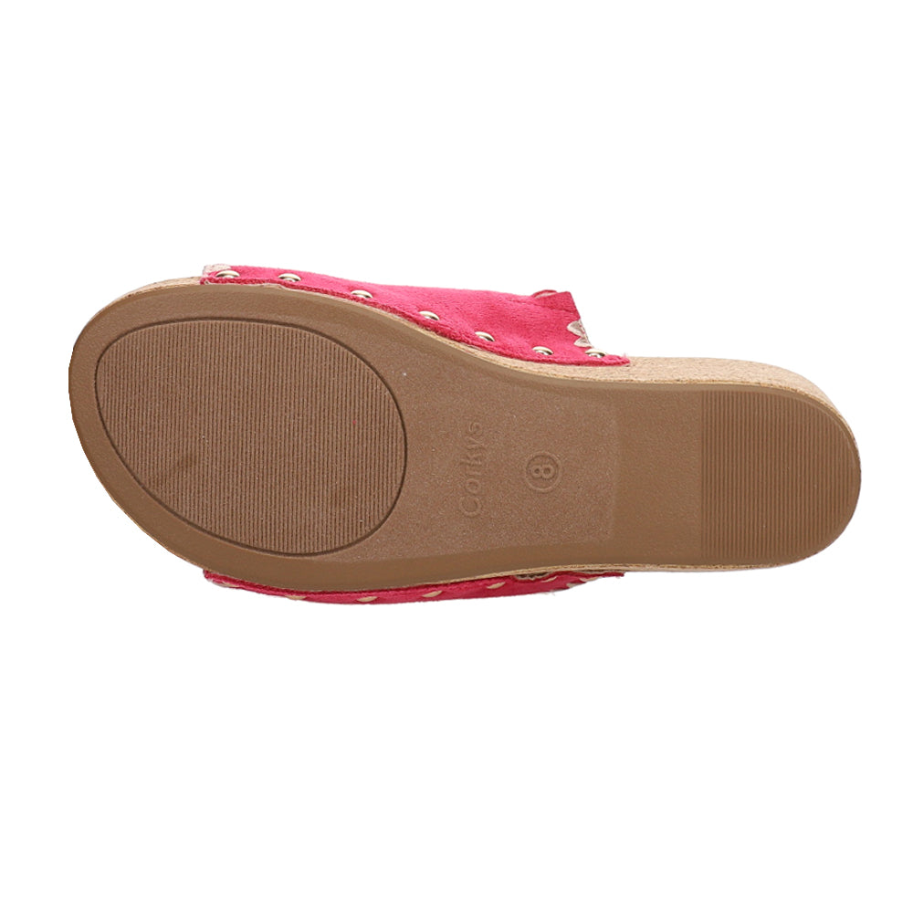 Stitch N Slide Studded Embroidered Wedge Sandals、mySite、gtrtttuynbv