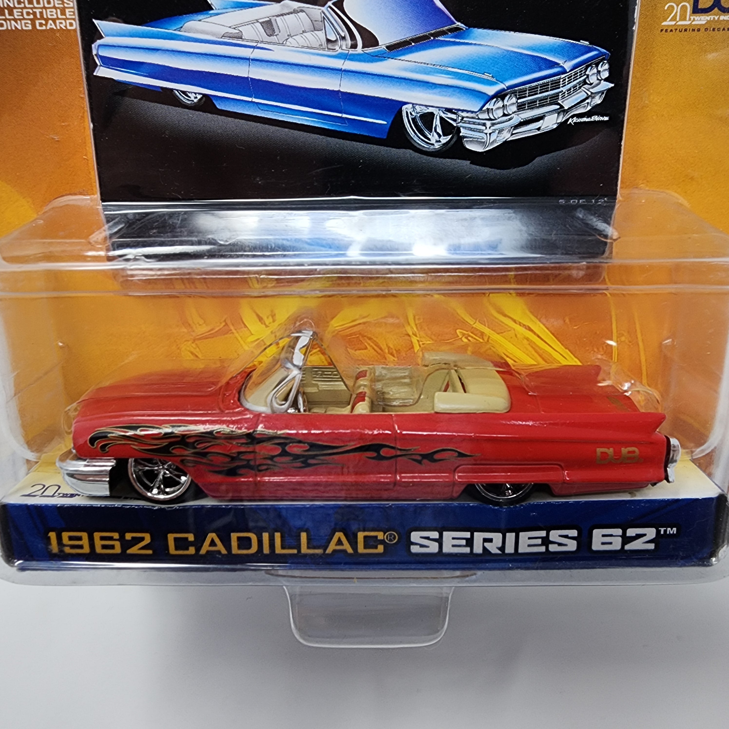 1962 Cadillac Series 62 * Red * Jada Toys 1:64 Scale Dub City Oldskool、mySite、hgirdovlk