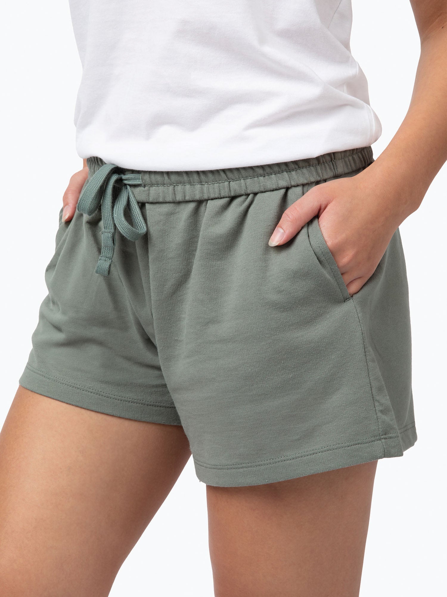  Women's Mercury Green Terry Lounge Shorts FINAL SALE、mySite、ghnorth