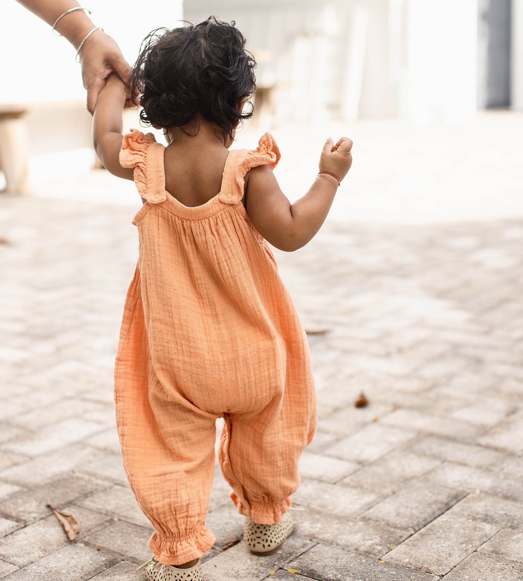 Dotted Muslin Baby Girl Jumpsuit、mySite、g9winljtr