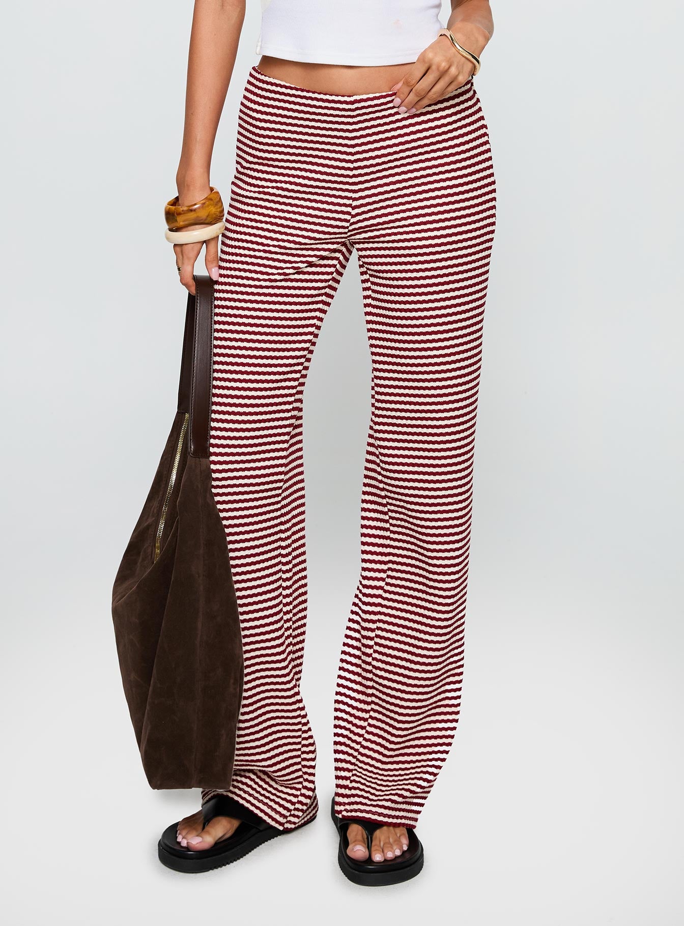 Next To Me Lounge Pant Red / White Stripe、mySite、solidvoid