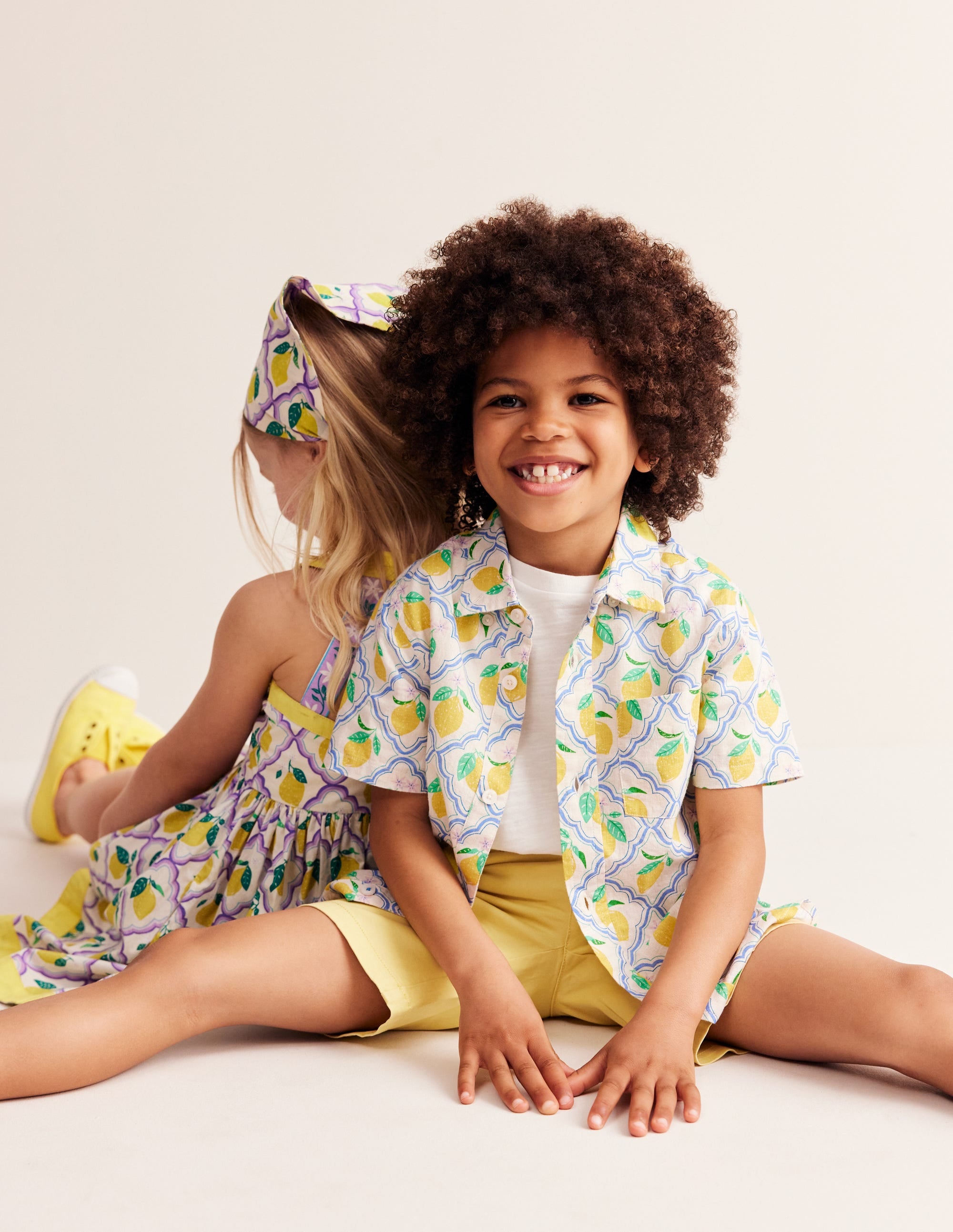  Cotton Linen Shirt-Yellow Lemon Gove、mySite、ashleygrahame