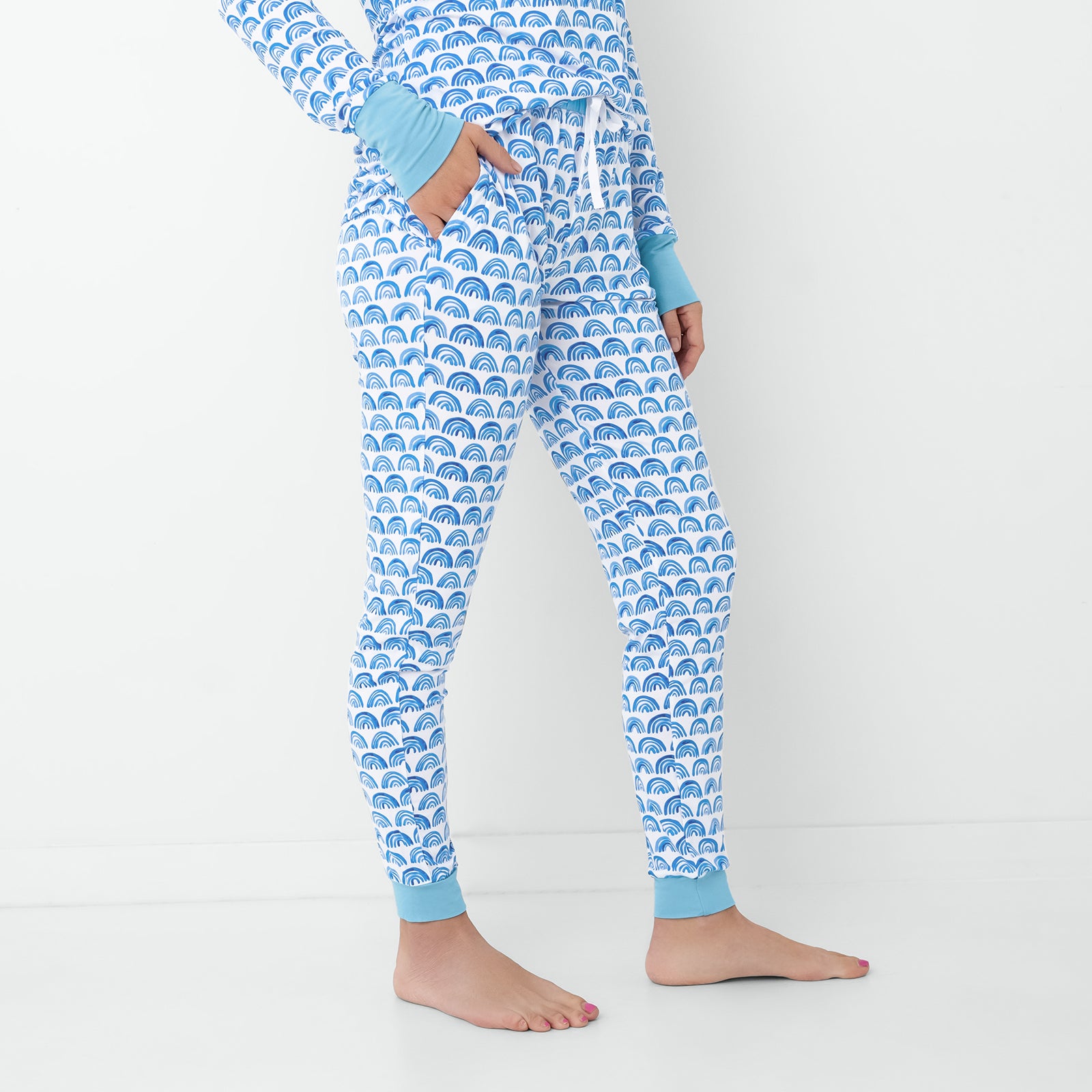 Blue Rainbows Women's Pajama Pants、mySite、layawaytickets