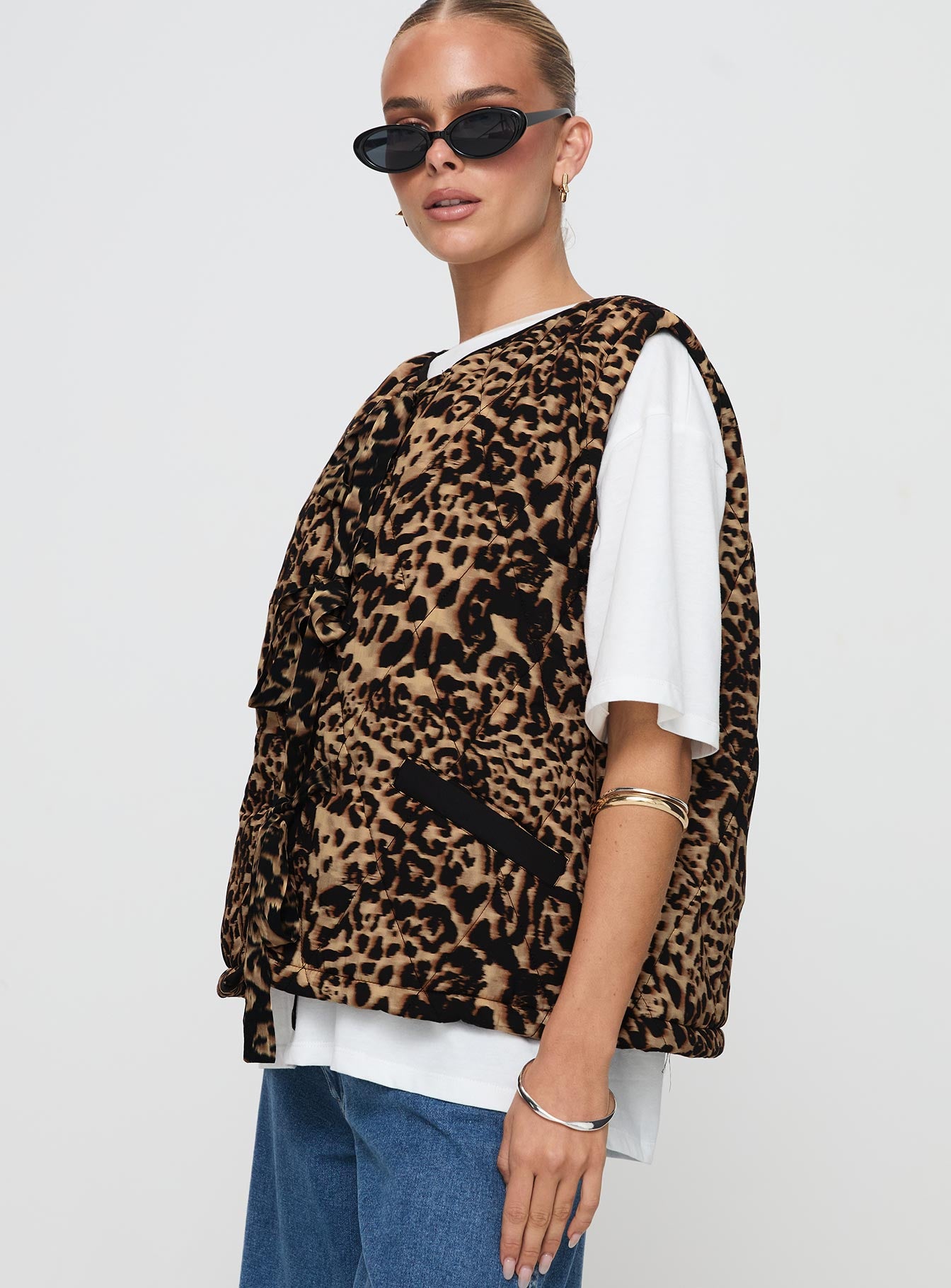 Samual Quilted Vest Leopard、mySite、solidvoid