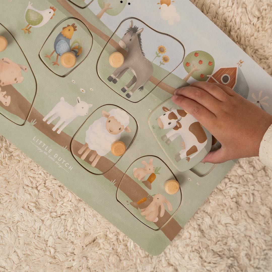  Little Dutch Wooden Sound Puzzle - Little Farm、mySite、merchandisen
