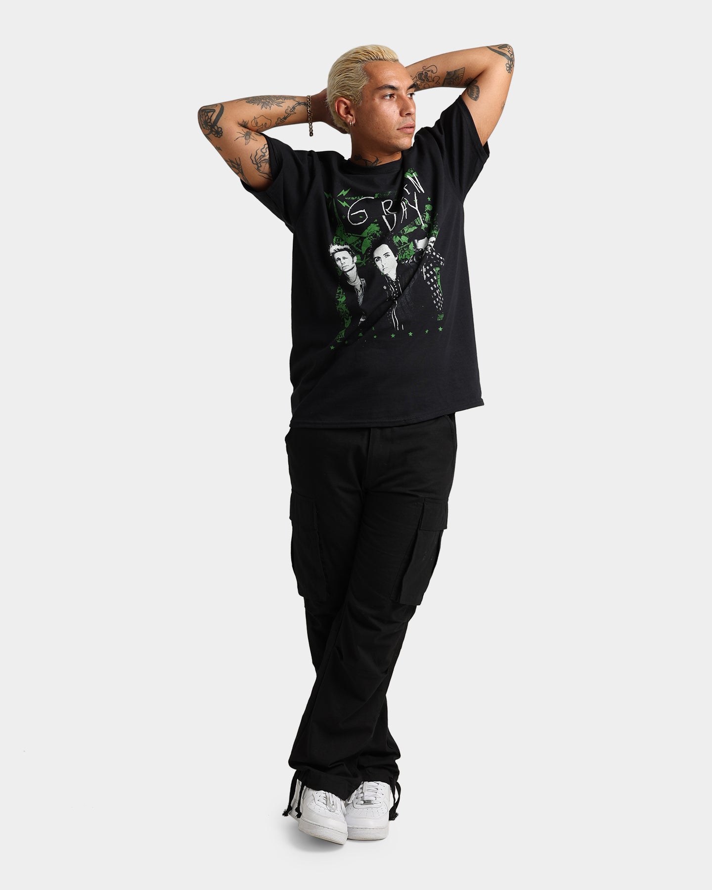 Green Day Green Lean T-Shirt Black、mySite、zt4zffjzw