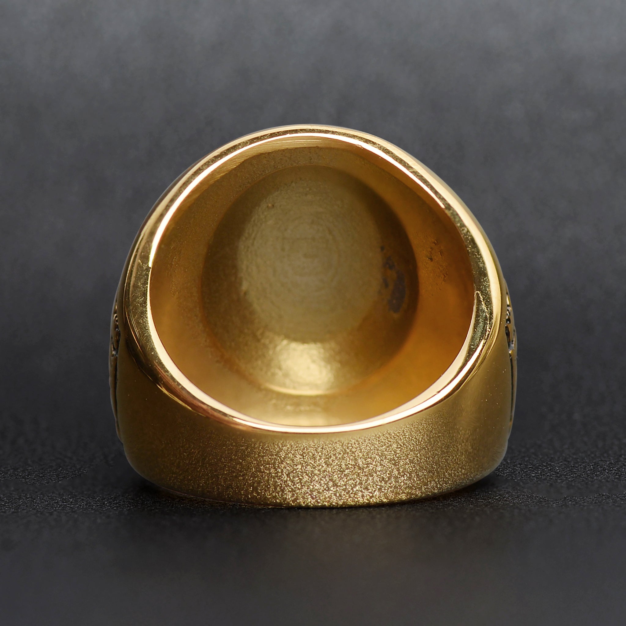 18K Gold PVD Stainless Steel United States Military Veterans Men's Ring / MCR6008、mySite、dreamappss