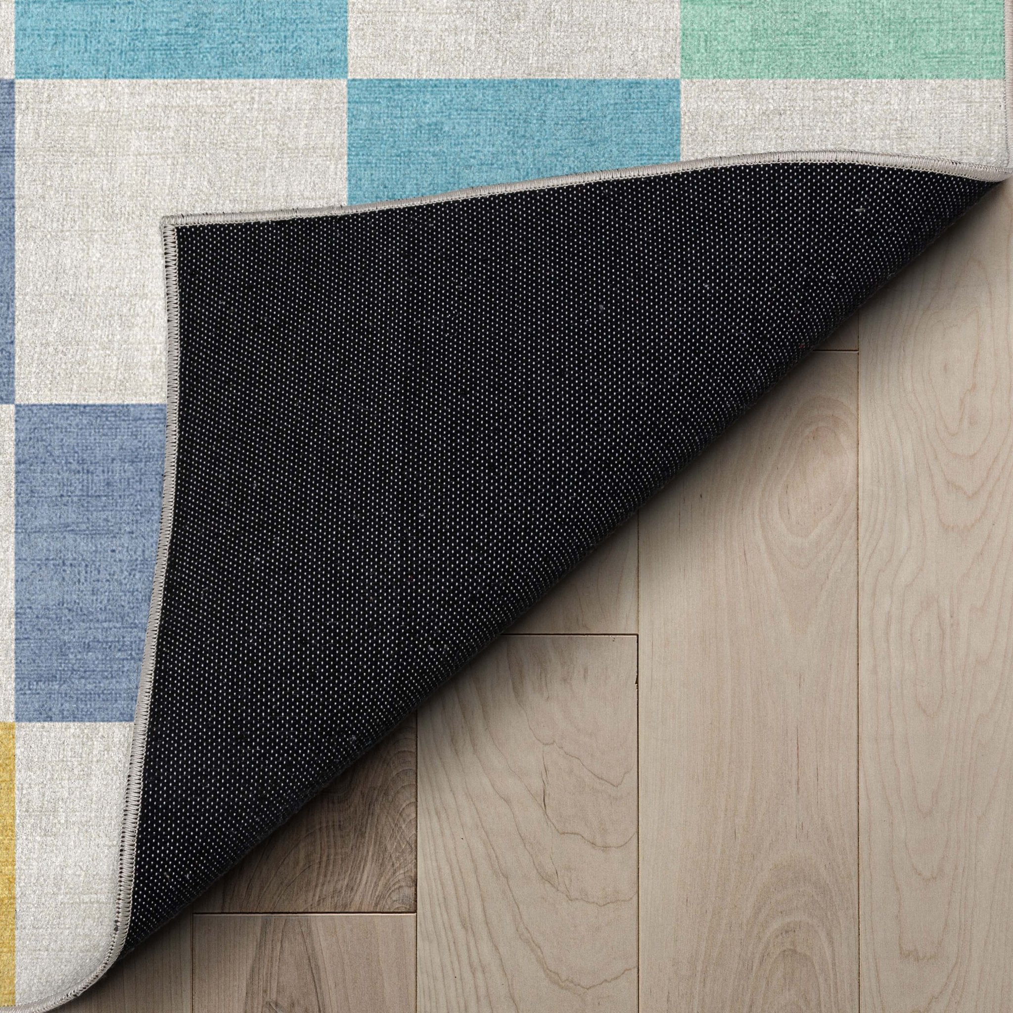 Squares Modern Geometric Boxes Flat-Weave Rug、mySite、gigharbornorthrealestate
