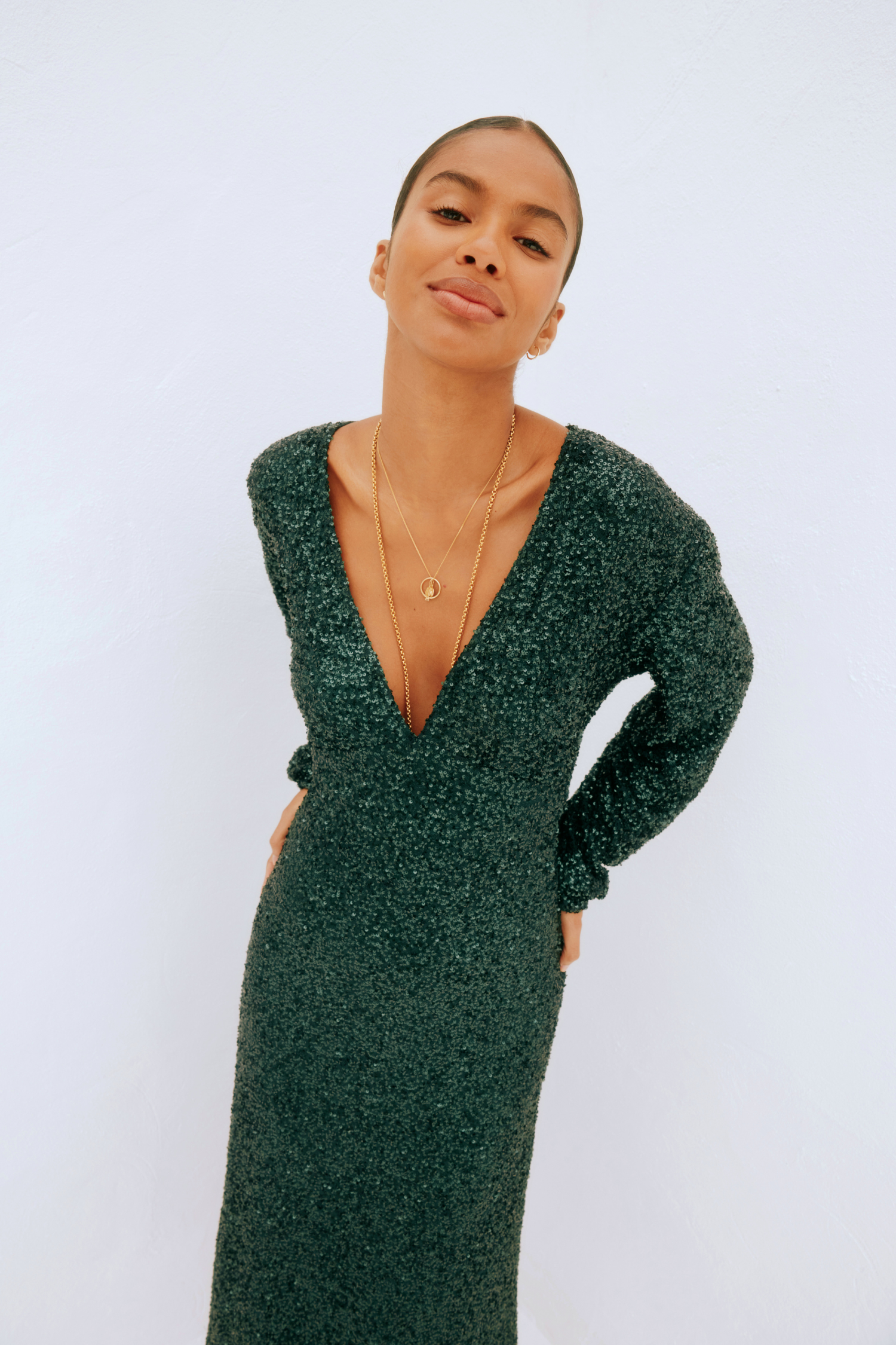 Emerald Sequin Emma Dress、mySite、solidvoid