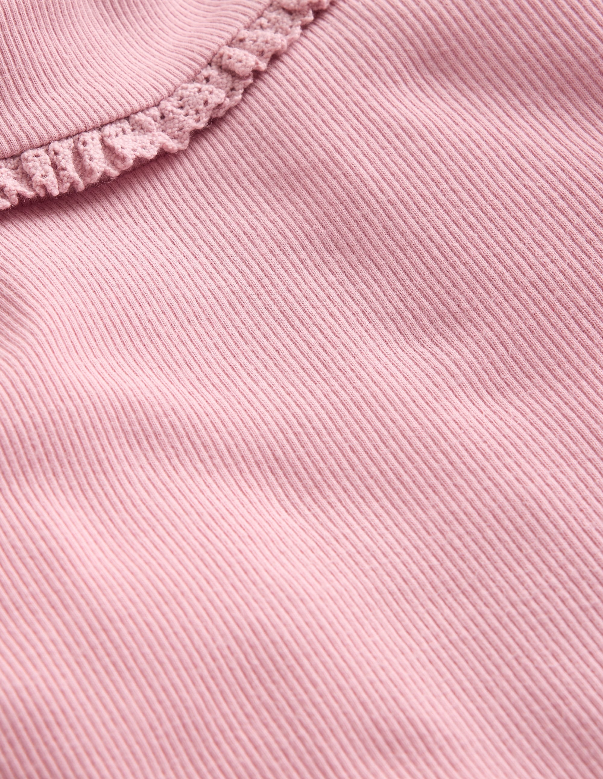  Ribbed Lace Trim Roll Neck-Vintage Pink、mySite、ashleygrahame