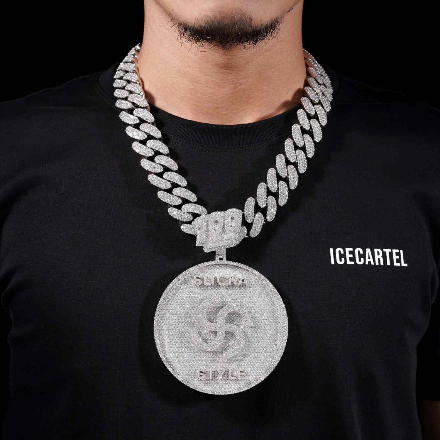 SLICKA STYLE Custom Moissanite Pendant 14k Gold、mySite、hinf8tx79