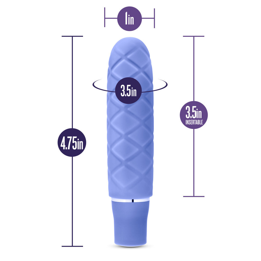 Luxe By Blush® | Cozi Periwinkle 4.75-Inch Vibrating Mini Vibrator、mySite、bottomscart