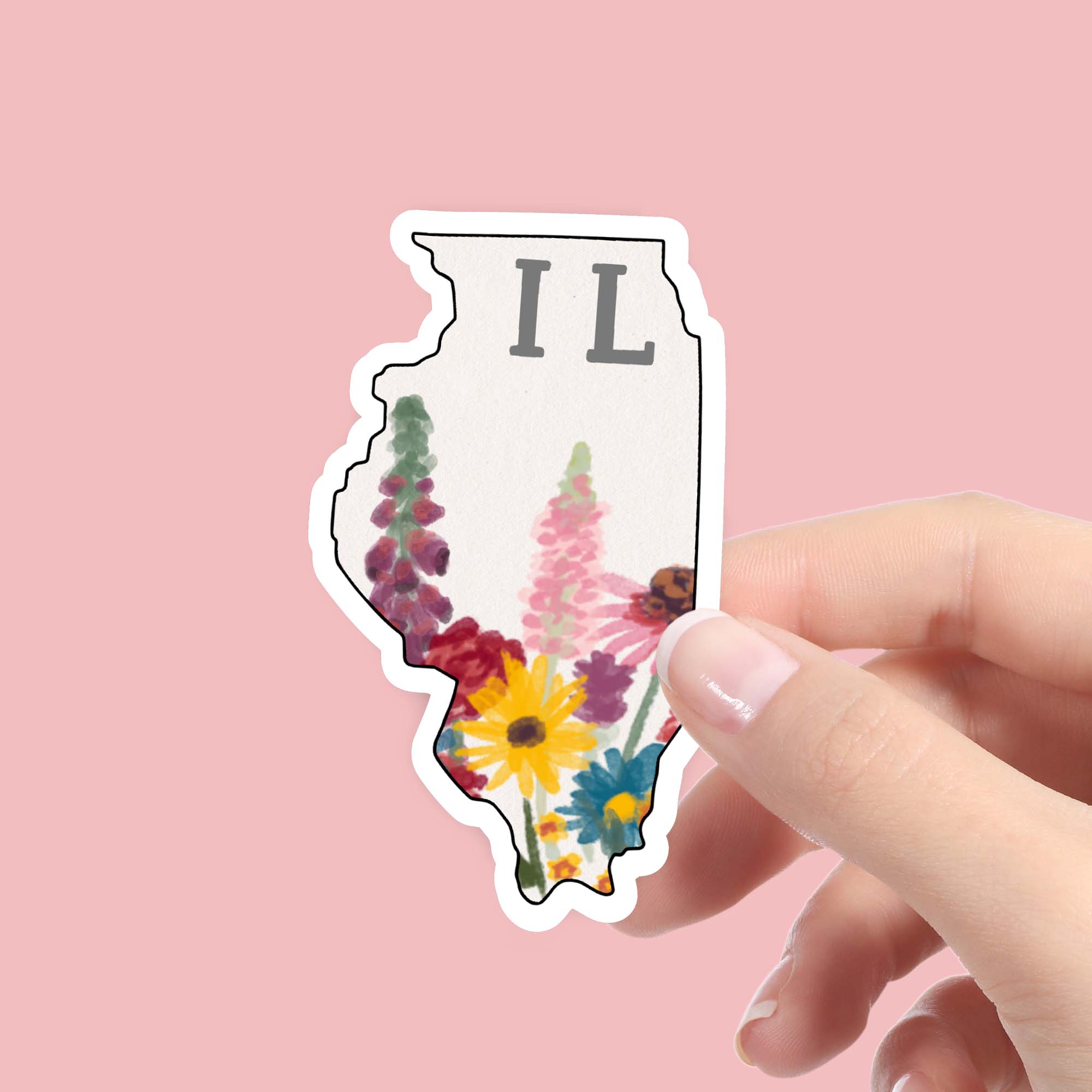  Illinois Painterly Pattern Sticker、mySite、elrpsem3k