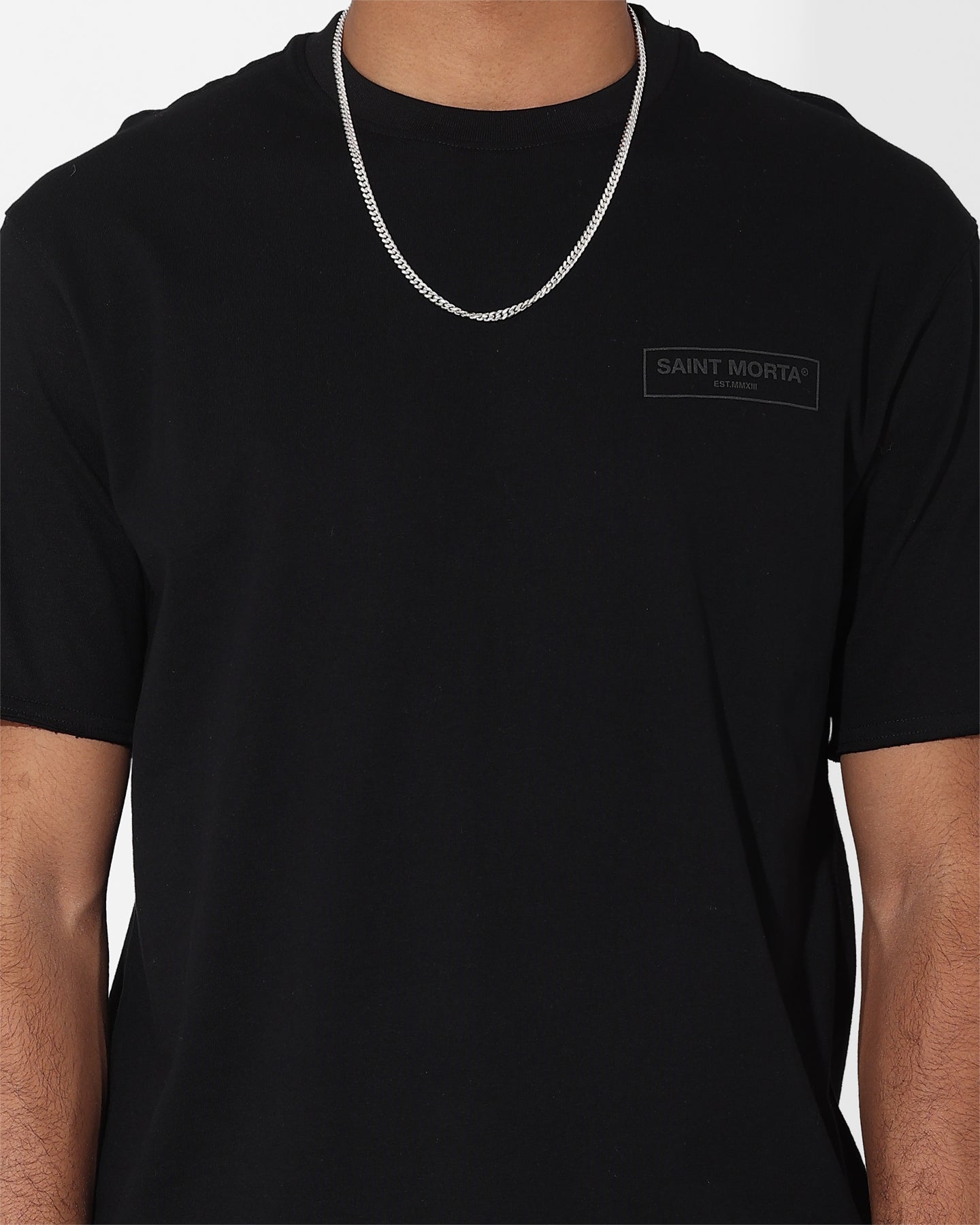 Saint Morta Alpha Box T-Shirt Black/Black、mySite、zt4zffjzw