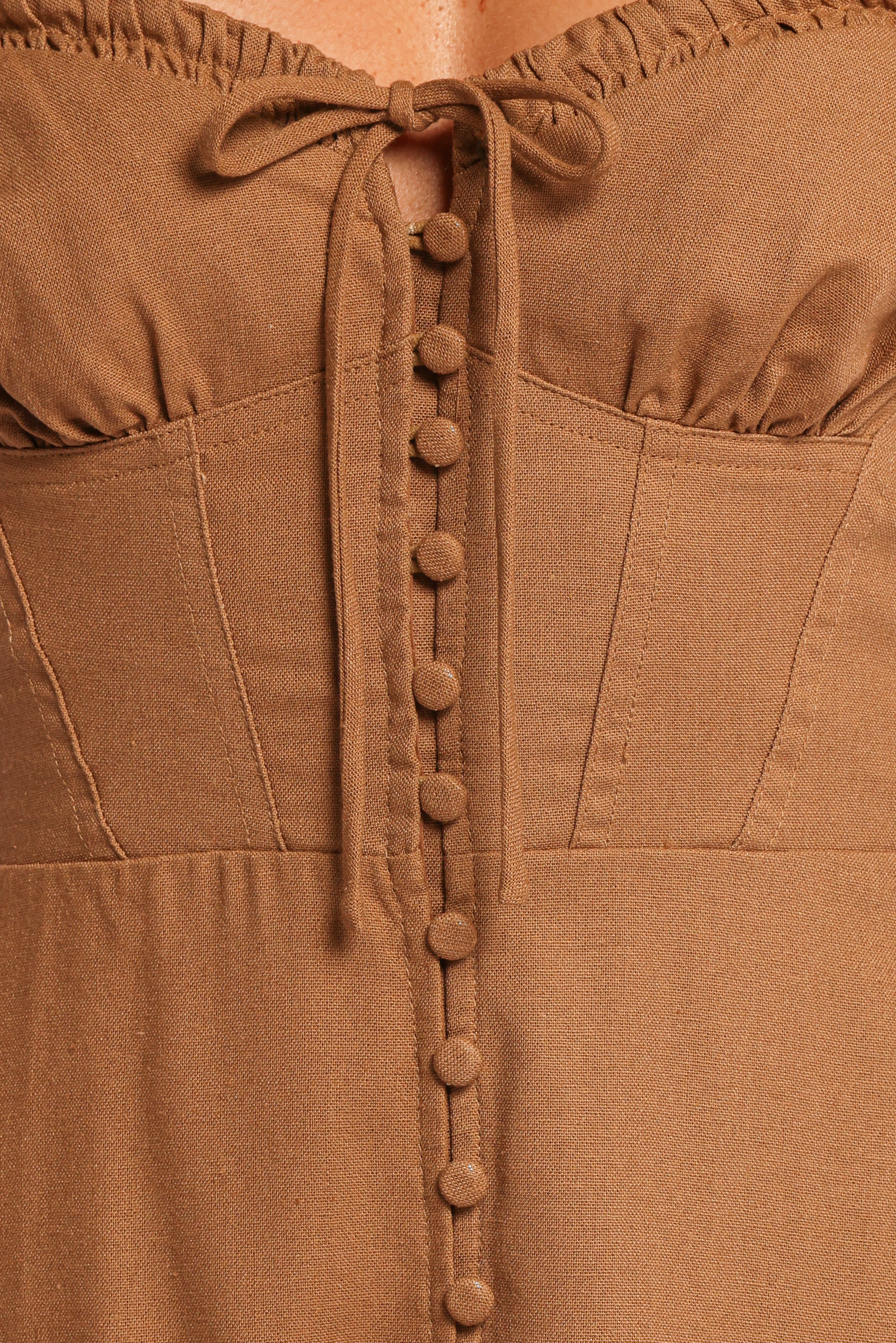  Ida Midi Dress - Golden Palm、mySite、sugarbowlscore