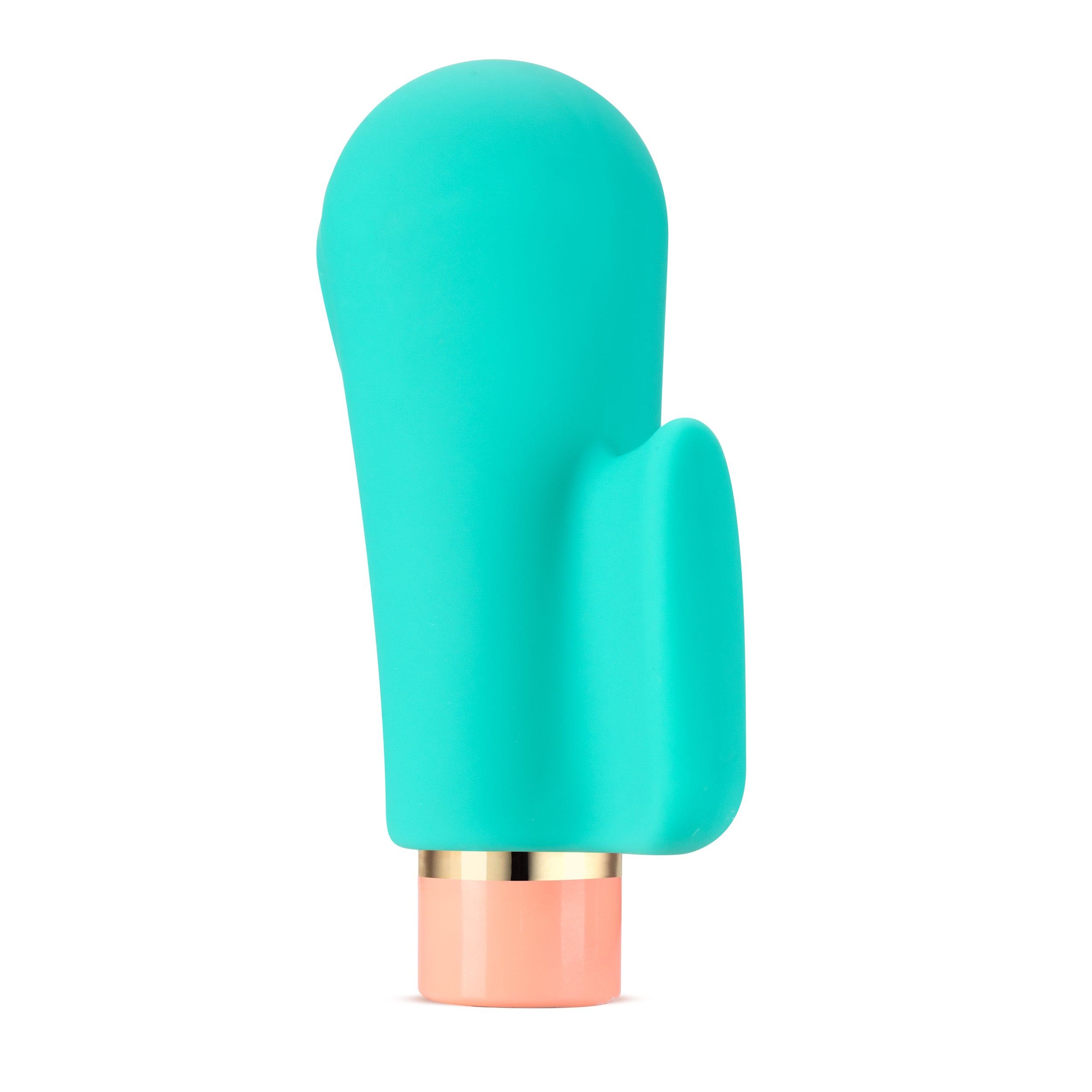 Aria By Blush® | Sensual AF: Finger Fin Teal Silicone Vibrator with Powerful RumboTech™ Technology、mySite、bottomscart