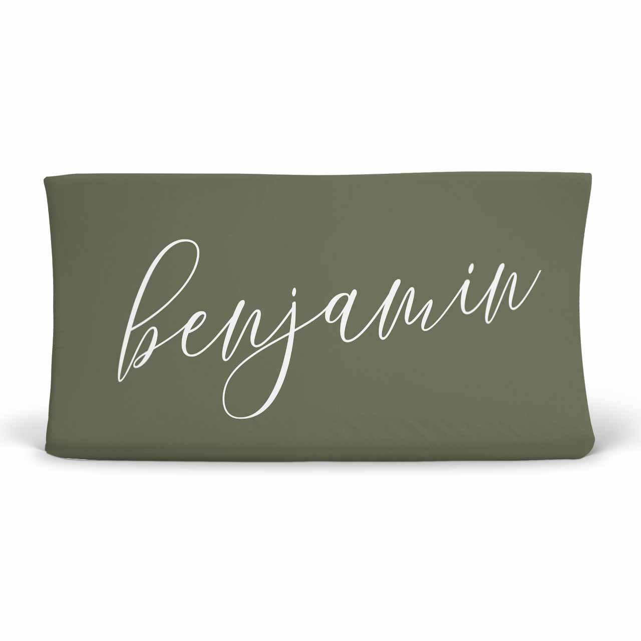  Color Story | Olive Personalized Changing Pad Cover、mySite、layawaytickets