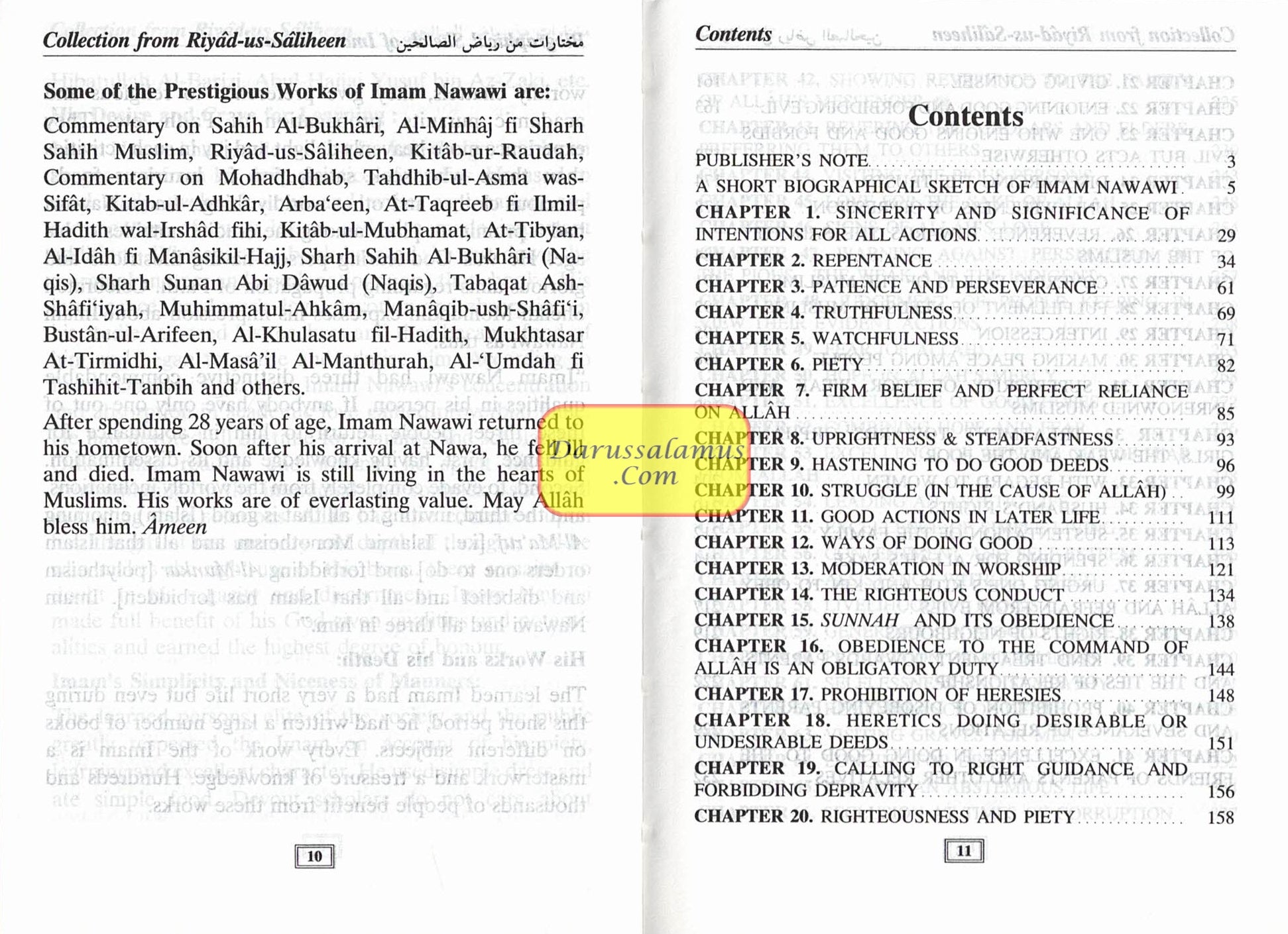 Collection from Riyad us Saliheen (Pocketsize) By Imam An- Nawawi、mySite、topwebapps