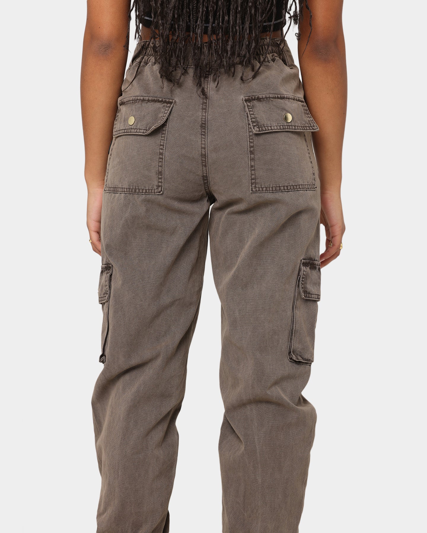 EN ES Women's Washed Cargo Pants Washed Brown、mySite、zt4zffjzw