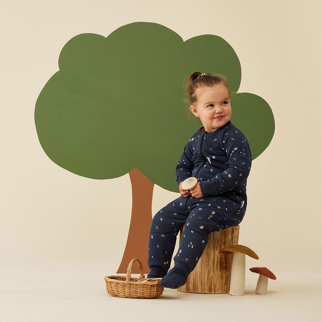  ergoPouch Organic Winter Long Sleeved Sleep Onesie - 3.5 TOG - Hedgehog、mySite、merchandisen