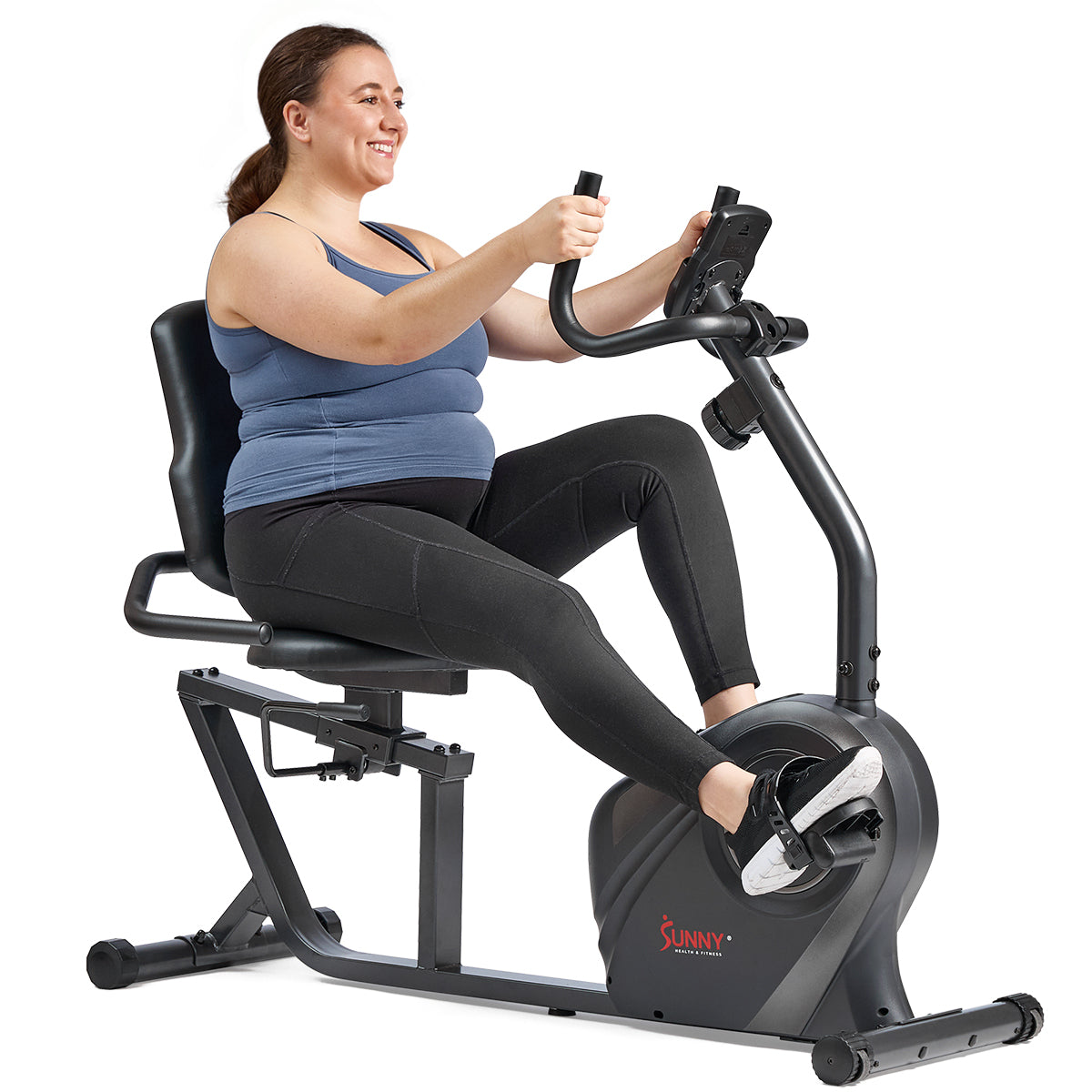  Smart Magnetic Resistance Recumbent Bike with Easy Adjustable Seat、mySite、ghnorth