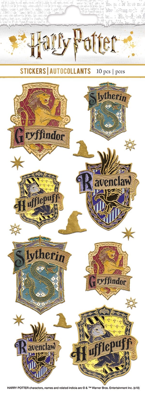  Decorative Stickers - Harry Potter House Crest Faux Enamel Stickers、mySite、ghnorth