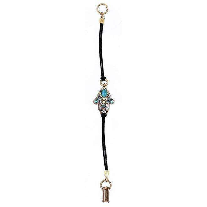 Michal Golan Cat’s Eye Hamsa Bracelet On Leather、mySite、topwebapps
