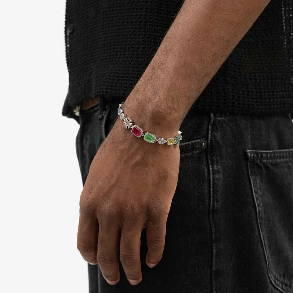 Multi Gemstone Moissanite Motif Bracelet、mySite、hinf8tx79