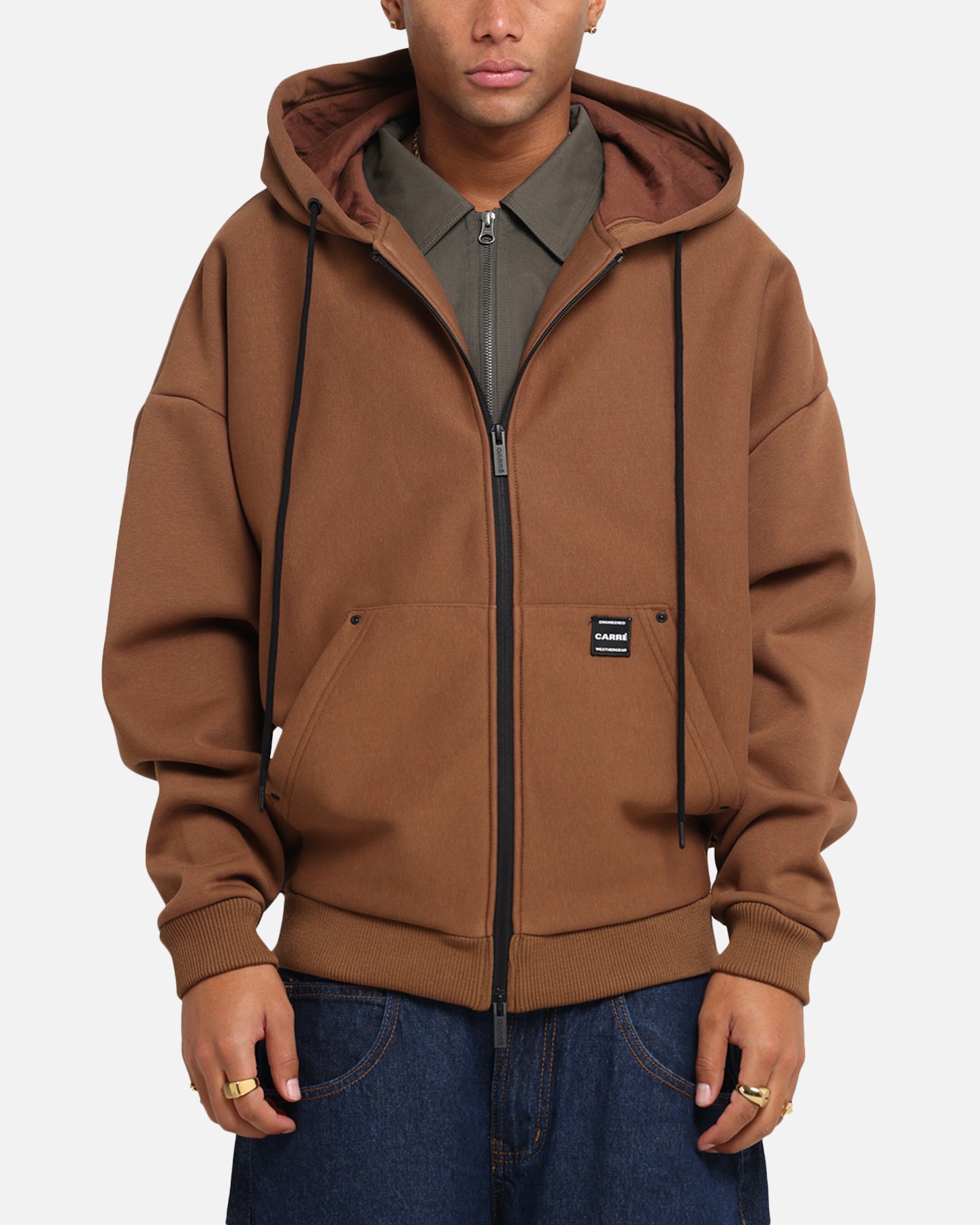 Carre Weatherwear Hoodie Brown、mySite、zt4zffjzw