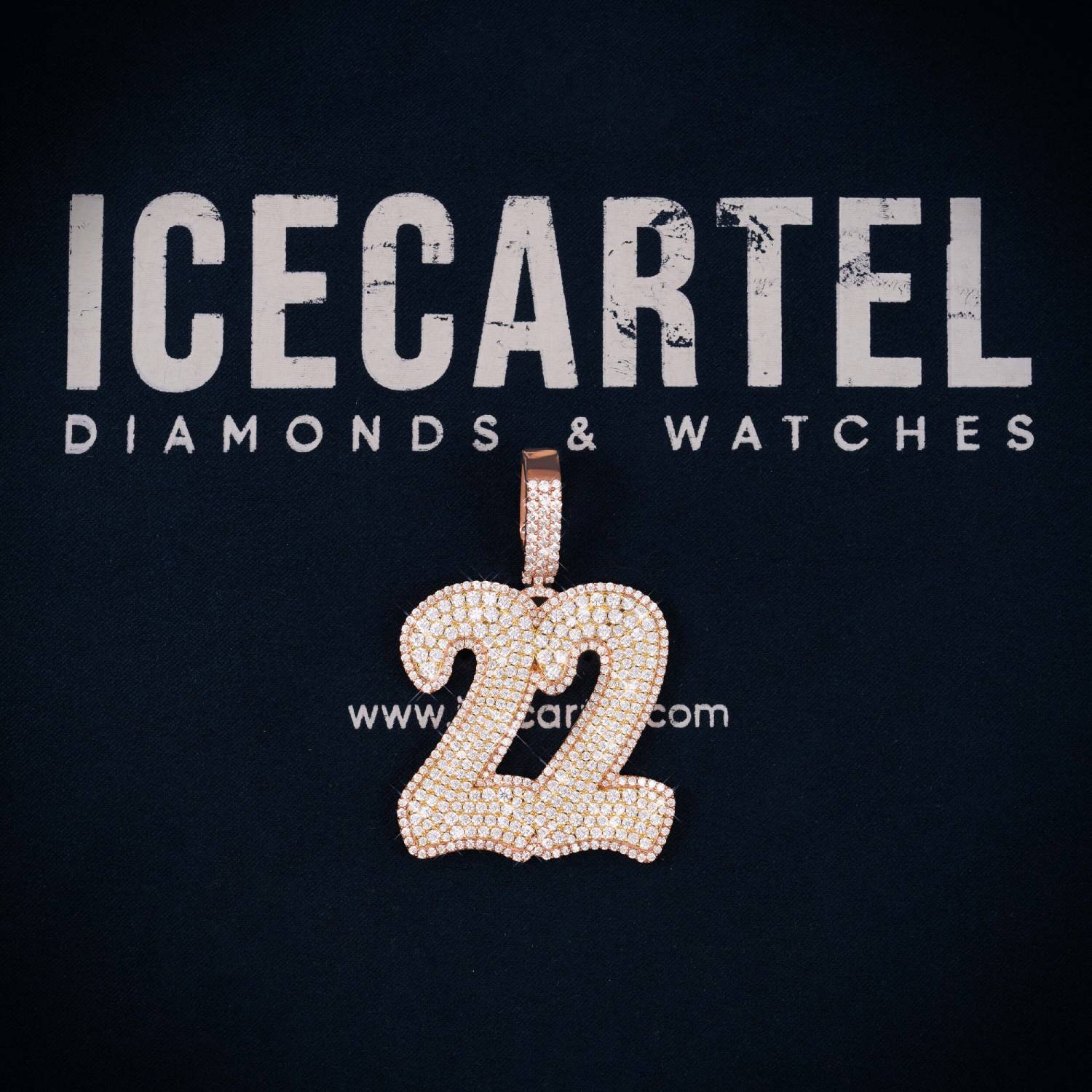 22 Custom Moissanite Pendant 14K Gold、mySite、hinf8tx79