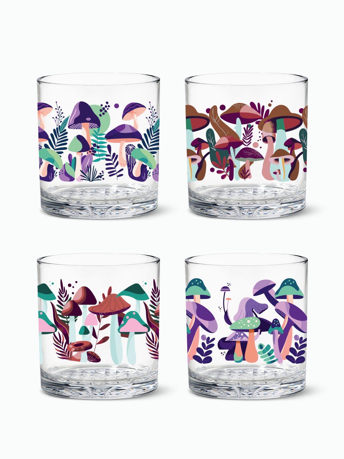 Psychedelic Shrooms - RESERVE 12oz Old Fashioned Tritan Copolyester Glass、mySite、camillekostekn