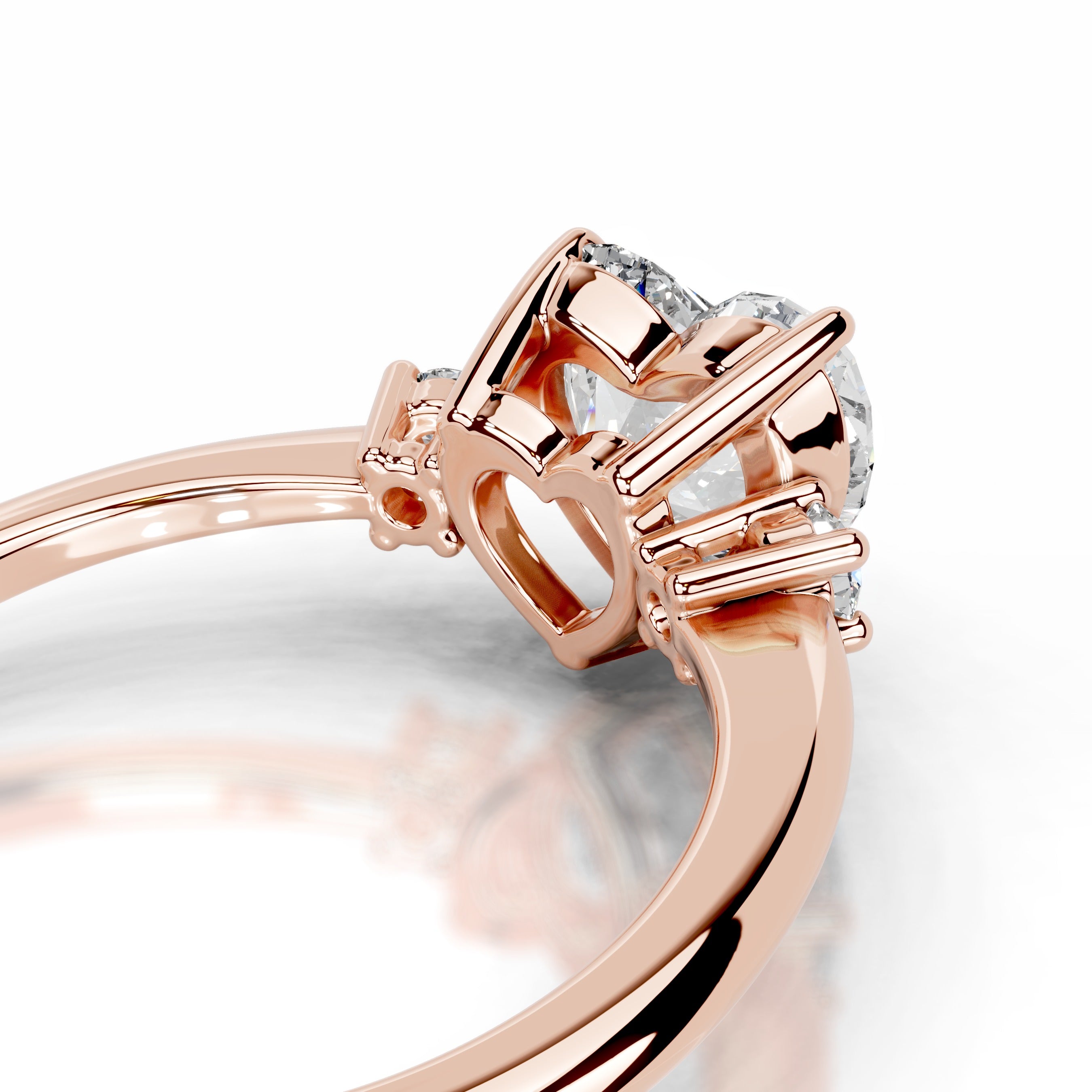 Dalila Diamond Engagement Ring - 14K Rose Gold、mySite、hinf8tx79