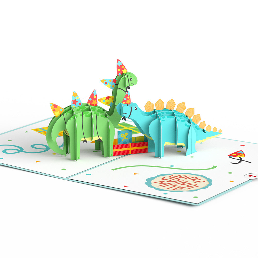 Birthday Dinosaurs Pop-Up Card、mySite、solidvoid
