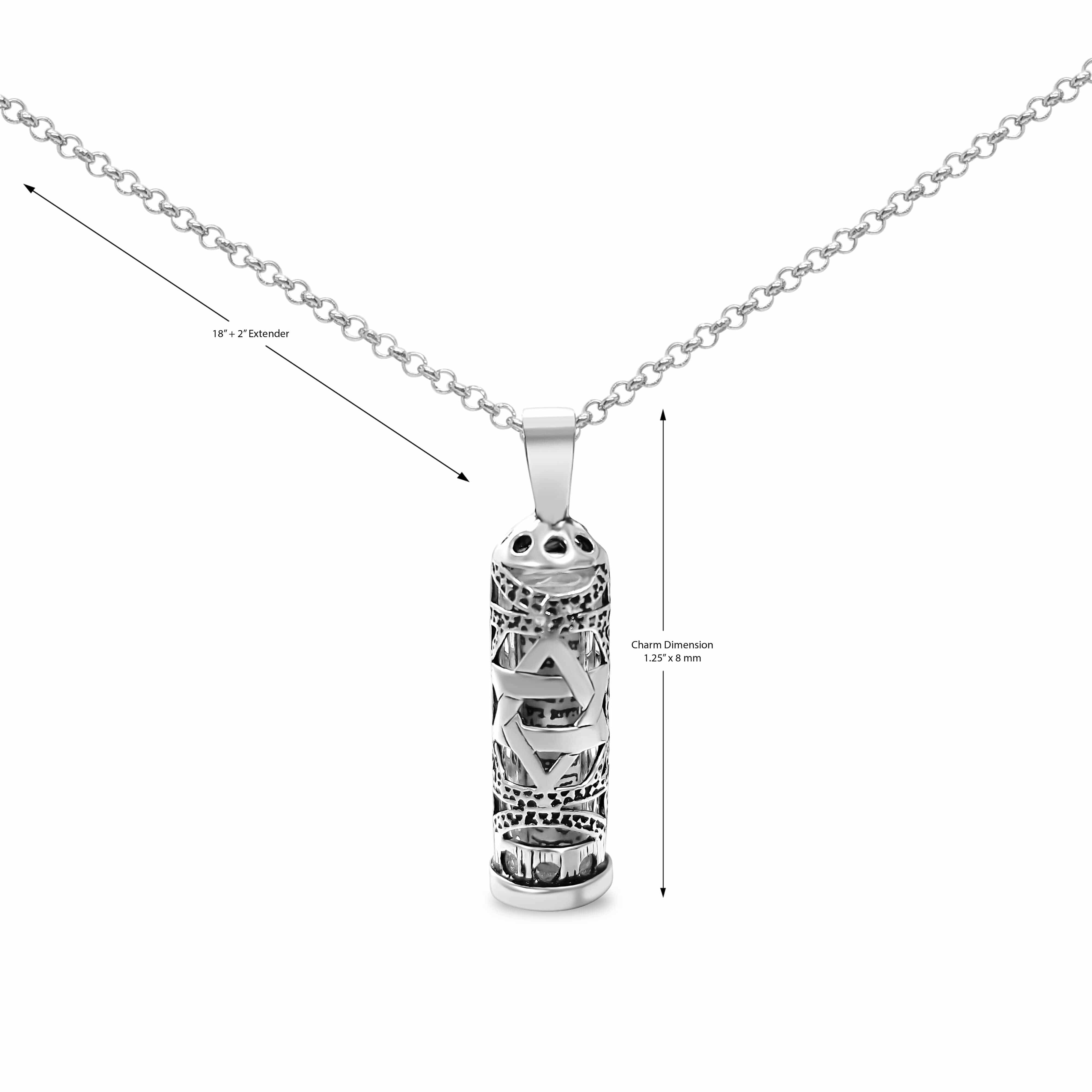 Star of David Mezuzah Necklace - Sterling Silver、mySite、topwebapps
