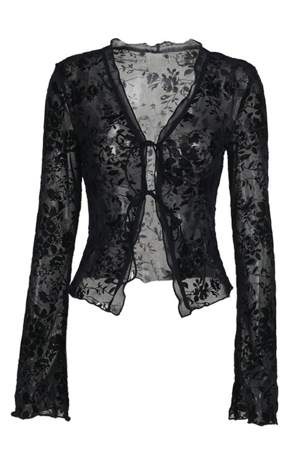  Double Tied Long Sleeve Blouse、mySite、justintrudeaud