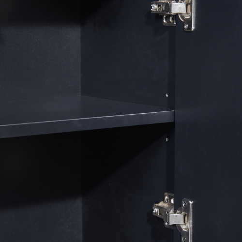 TREXM Modern Sideboard Elegant Buffet Cabinet with Large Storage Space for Dining Room, Entryway (Navy)、、casual