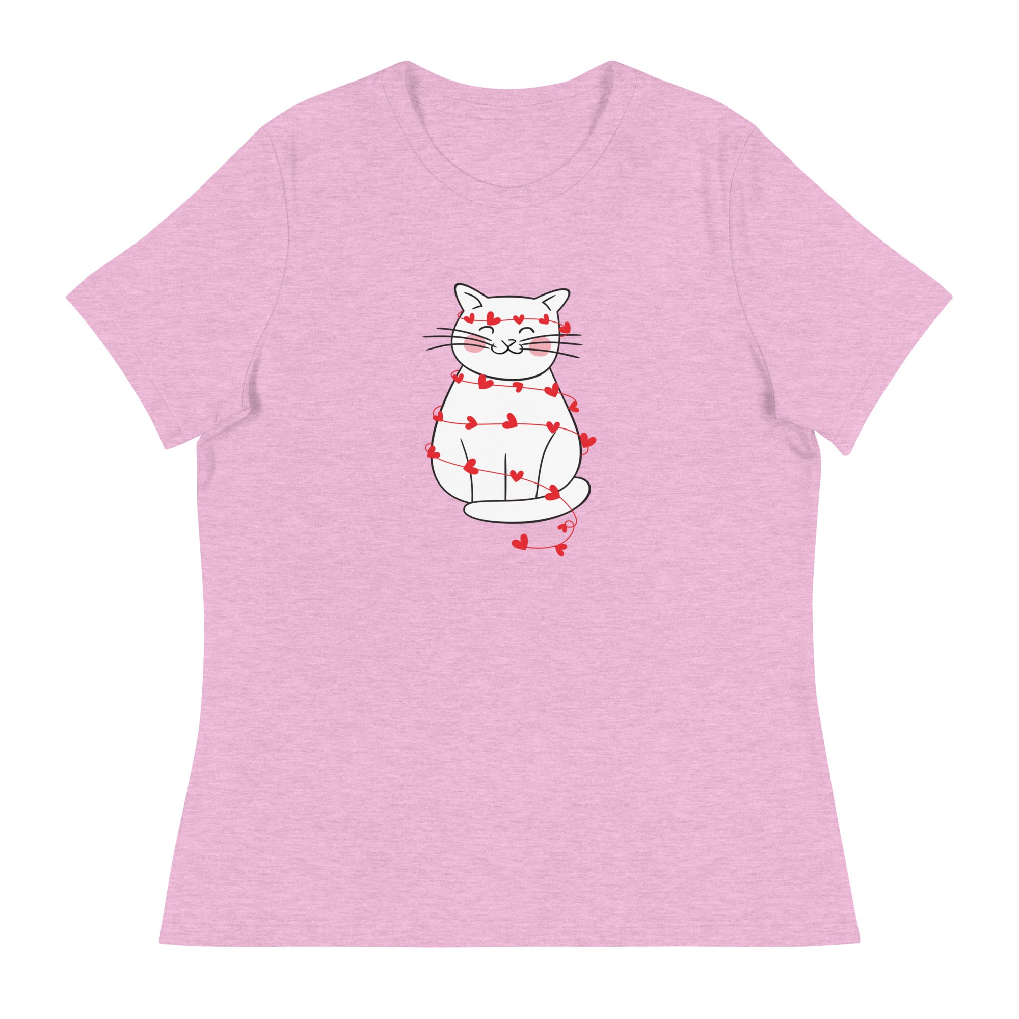 Wrapped in Love Kitty Women's Relaxed T-Shirt、mySite、camillekostekn