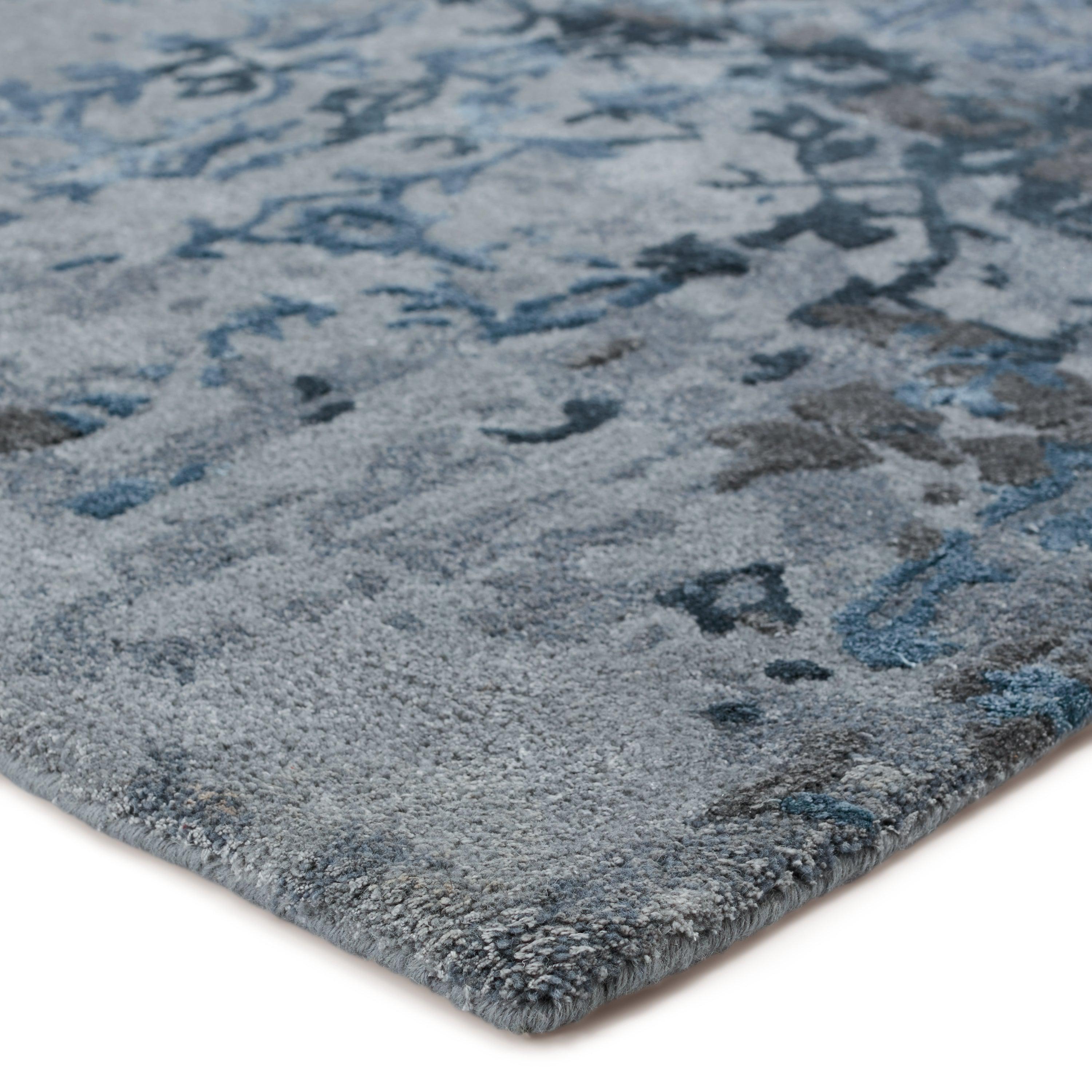 Ballare Handmade Abstract Blue Gray Area Rug、mySite、gigharbornorthrealestate