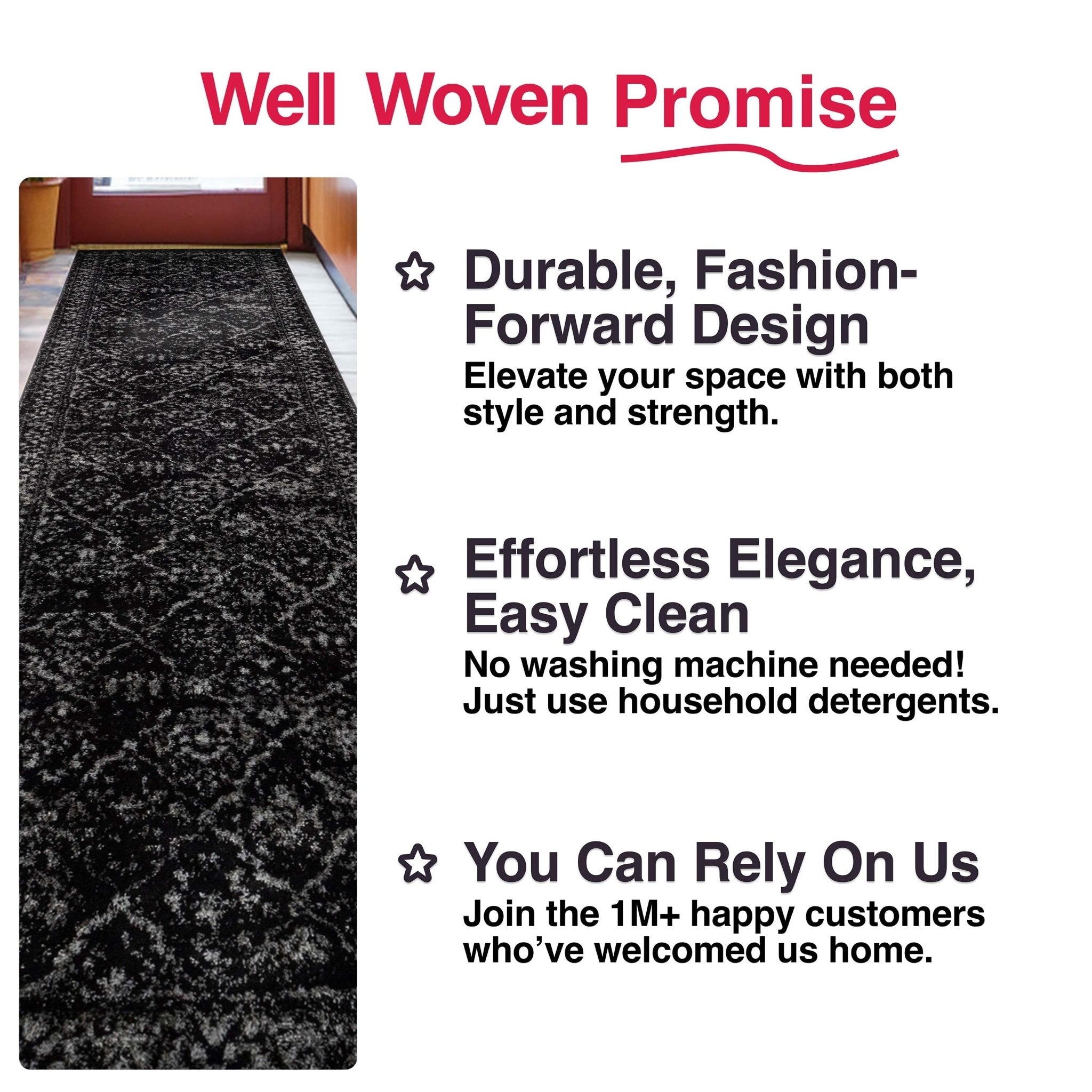 Argos Custom Size Runner Vintage Medallion Oriental Black Choose Your Width x Choose Your Length Hallway Runner Rug、mySite、gigharbornorthrealestate