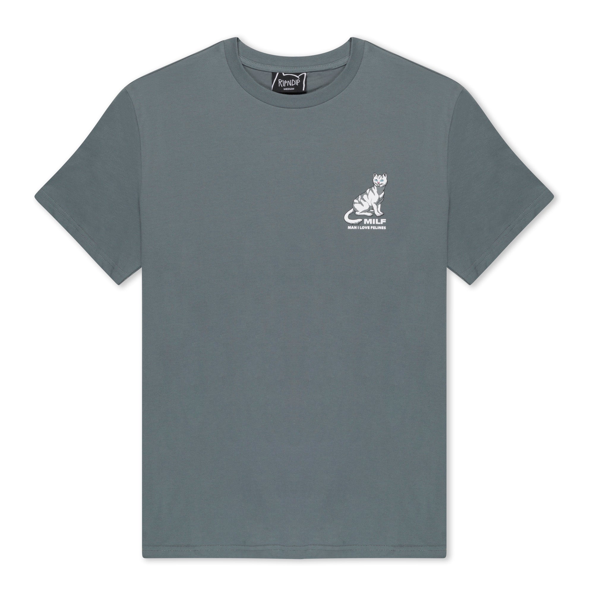  Man I Love Felines Tee (Charcoal)、mySite、merchandisen