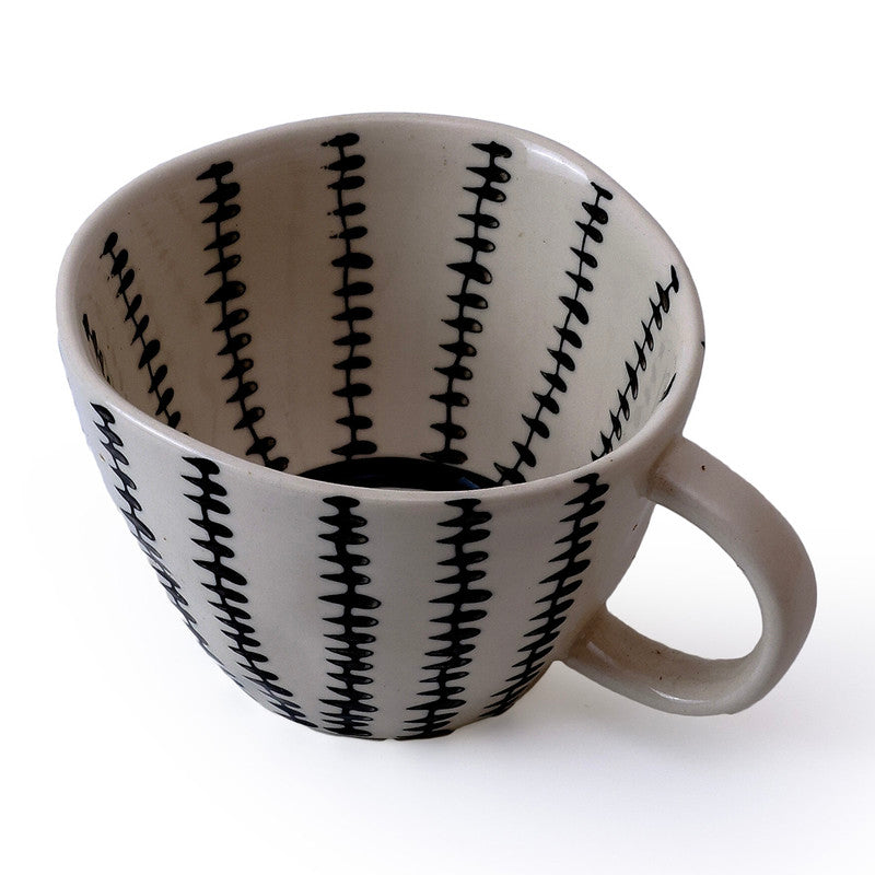 Ceramic Mug | Black & White | 340 ml、mySite、camillekostekn