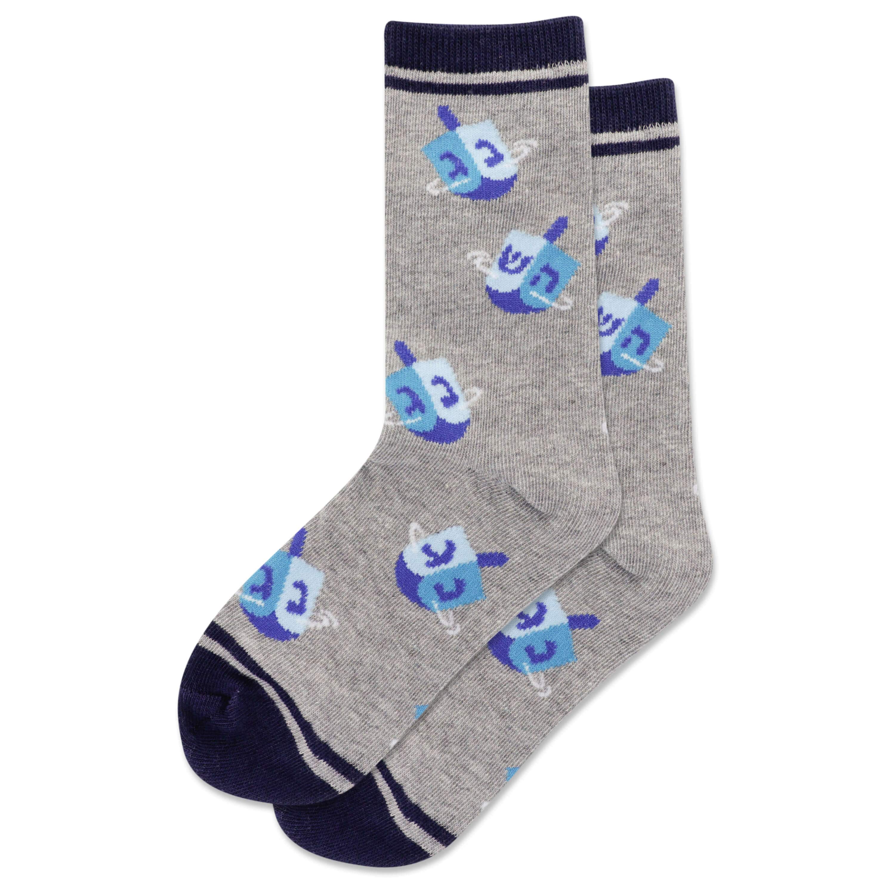 Kid's Spinning Dreidel Crew Socks、mySite、topwebapps