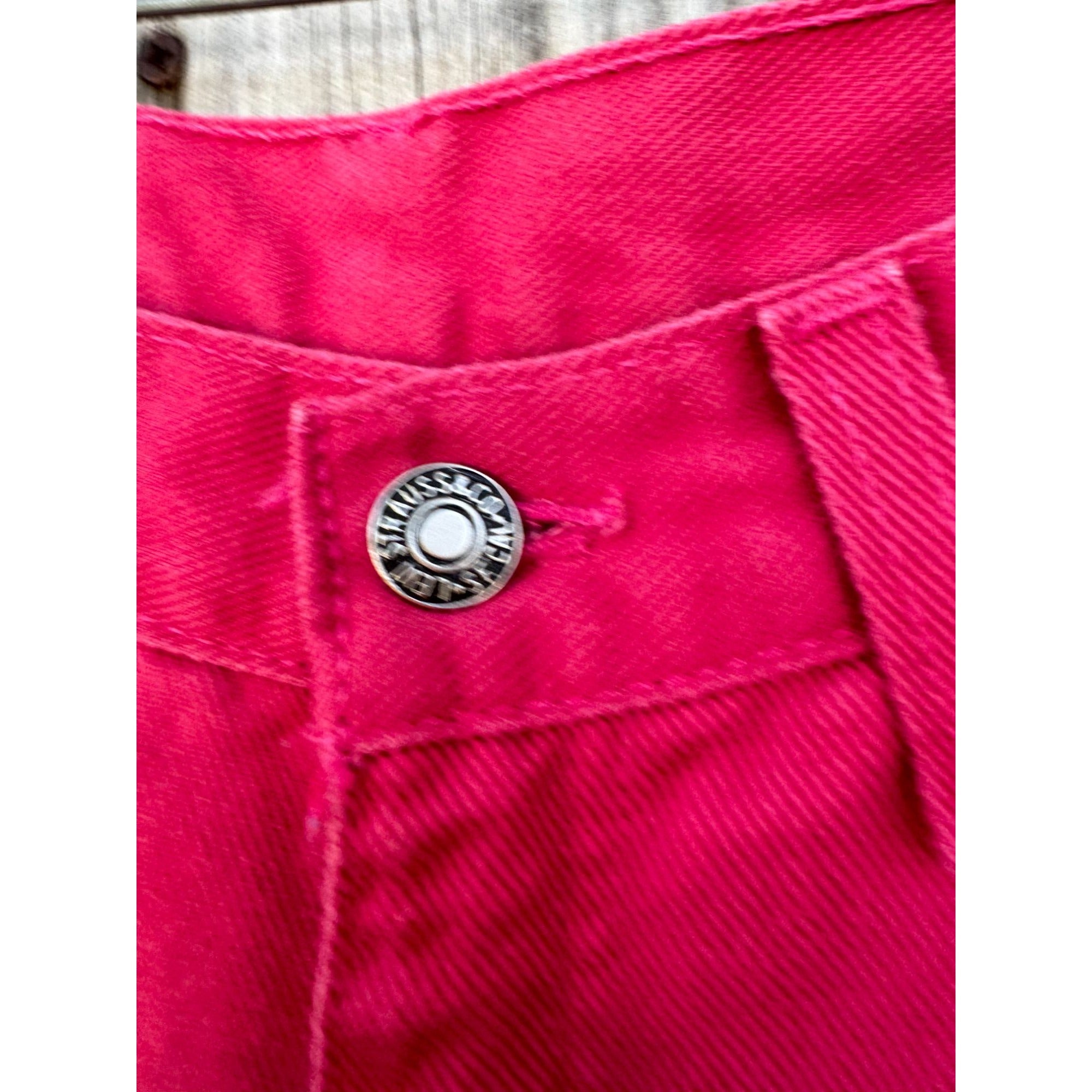 80's Levi's Native Blue Hot Pink Cut Off Raw Hem Denim Jean Shorts 9、mySite、garagedoors4me