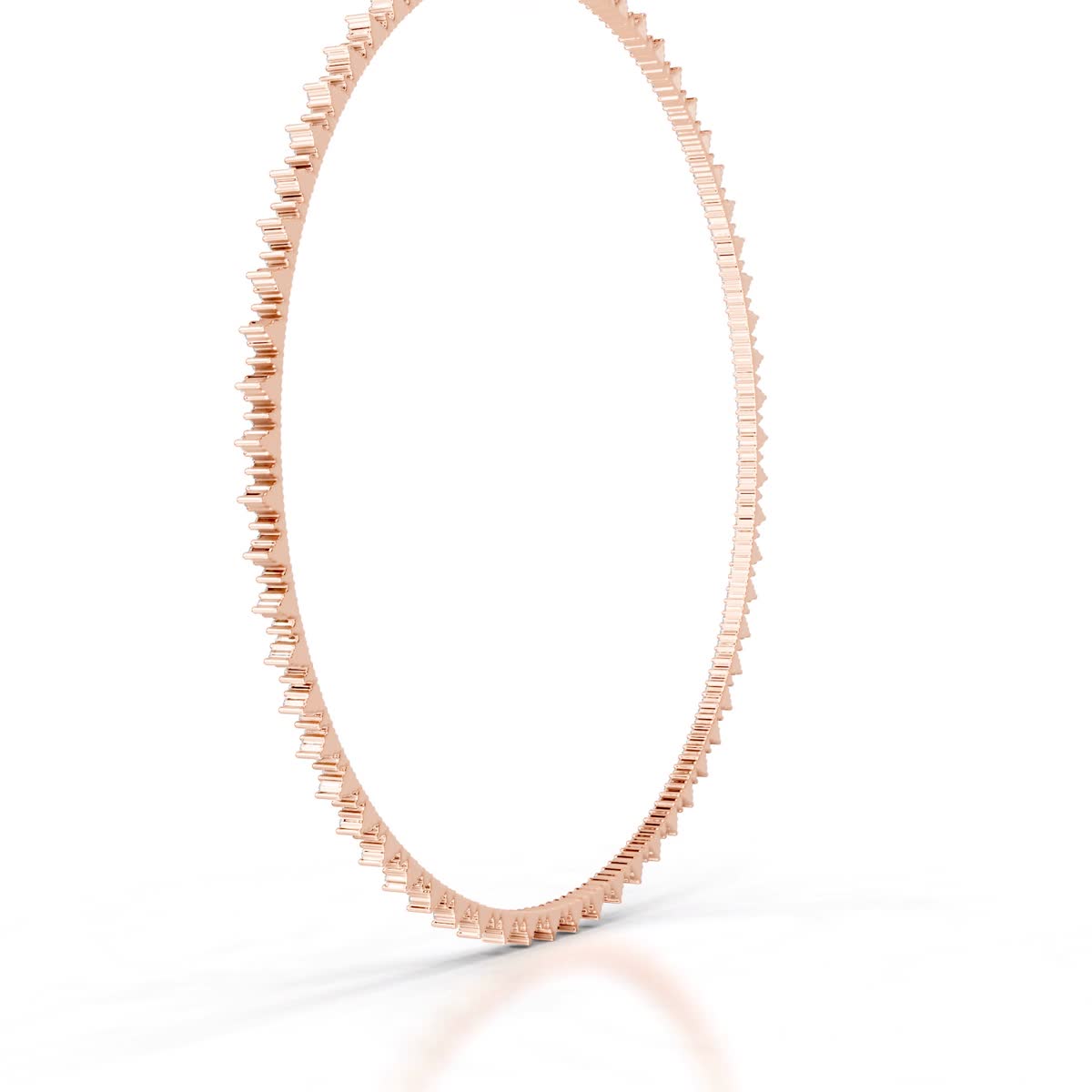 Astrid Diamond Tennis Collier (11 Carat) -14K Rose Gold、mySite、hinf8tx79