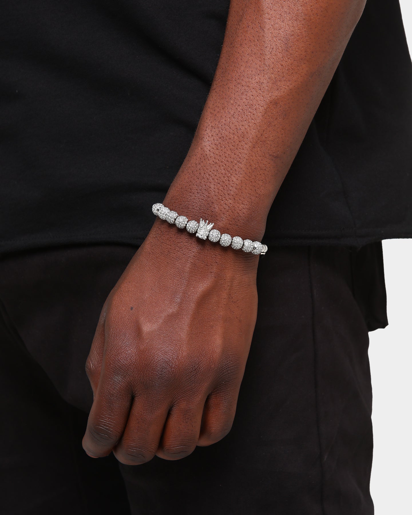 Saint Morta Crown Bracelet Iced White Gold、mySite、zt4zffjzw