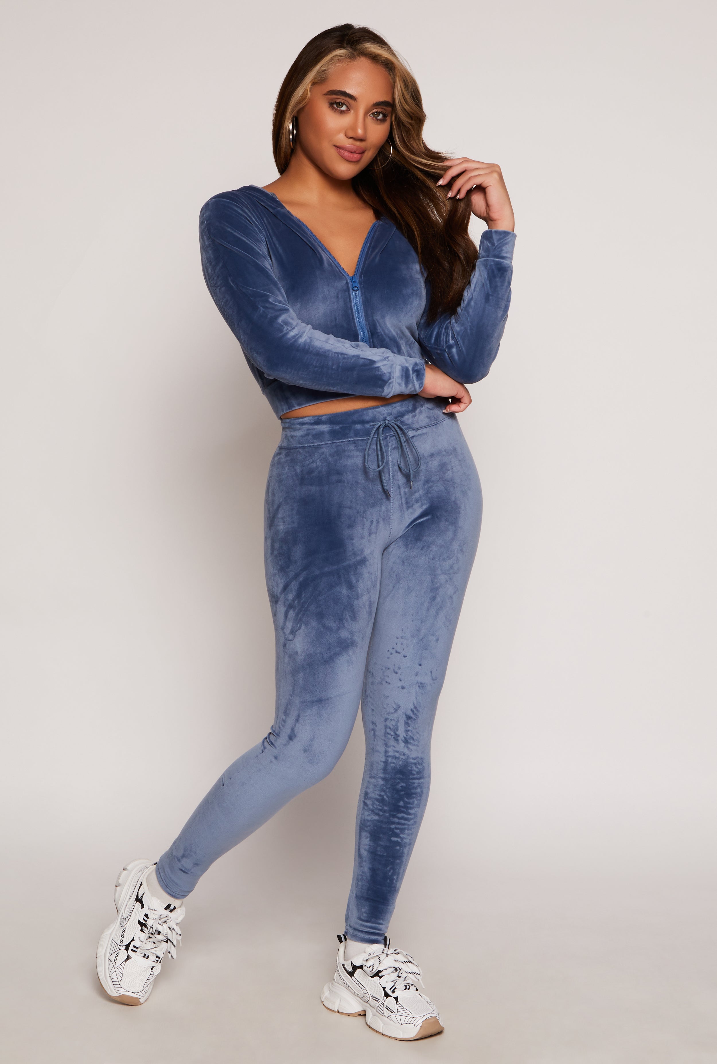 High Waisted Velour Drawstring Pants、mySite、camillekostekn