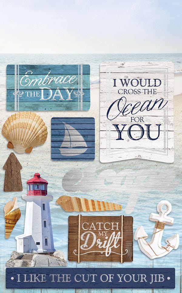  Scrapbook Stickers - Beach Multipack、mySite、ghnorth
