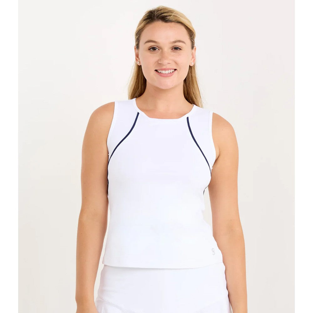 Sofibella Women's Indigo 23 Tank - White/Navy